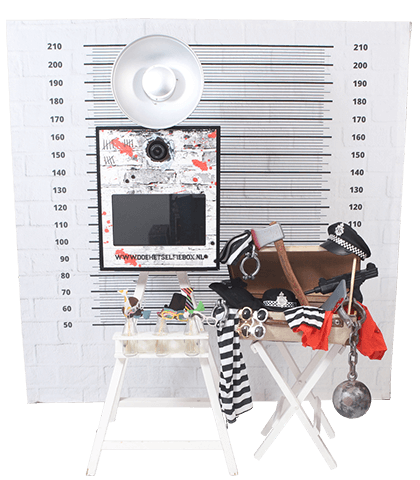 prison themed photobooth