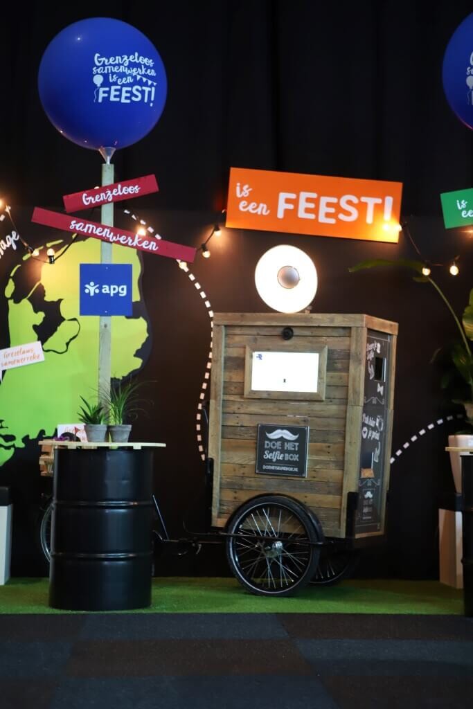 bakfiets fotobooth op conferentie Maastricht