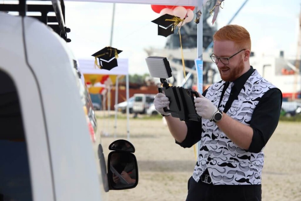 diploma uitreiking mobiele fotobooth